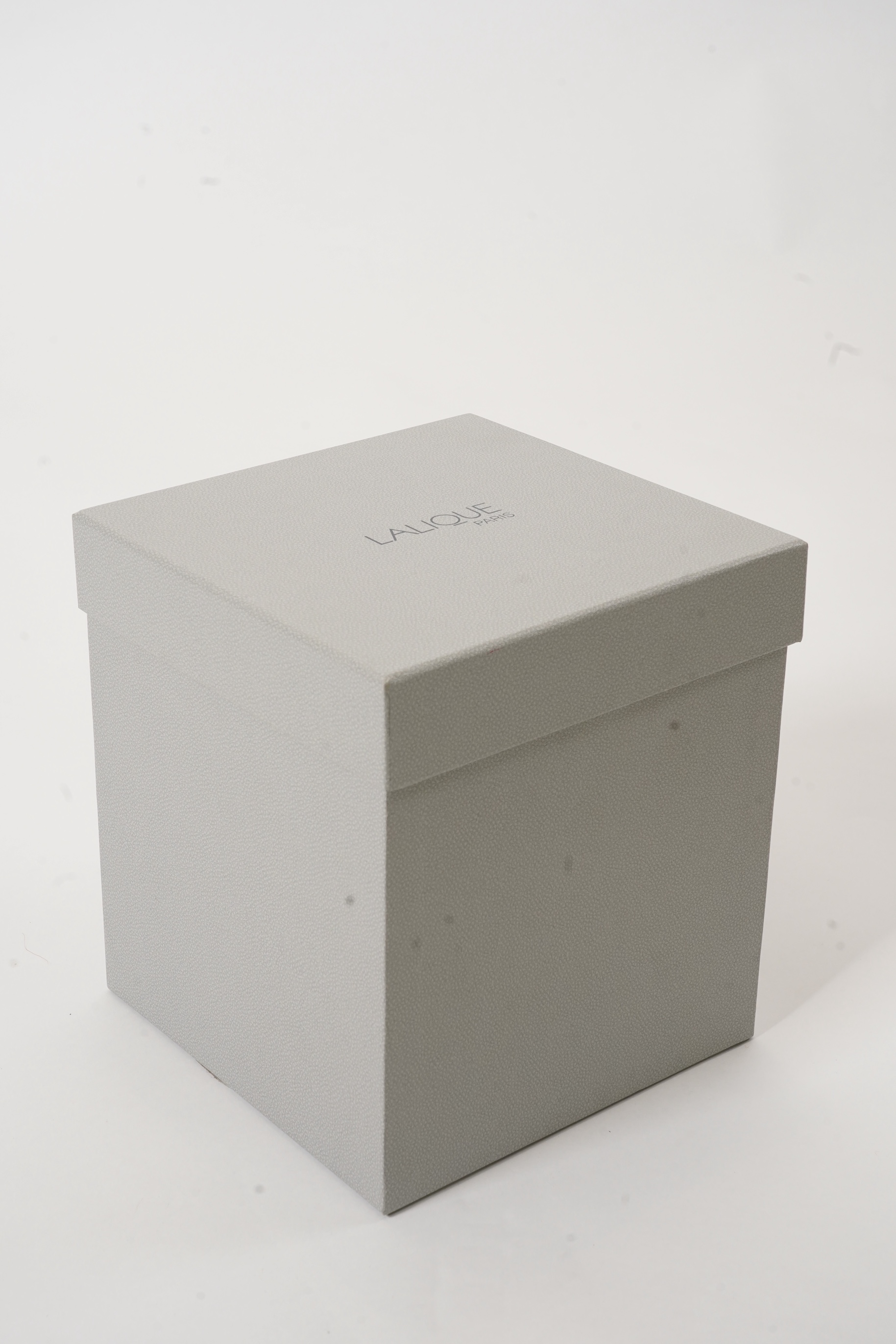 Lalique, France: A clear and frosted glass 'Mossi' vase